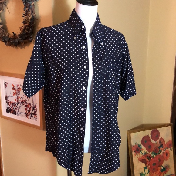 Vintage DINO Size Large Polka-Dot Made in USA 100% Cotton SUPER SOFT Classic - Picture 7 of 12